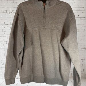 Columbia Men’s Gray Hart Mountain 1/2 Zip Fleece Lined Pullover Sweatshirt - L